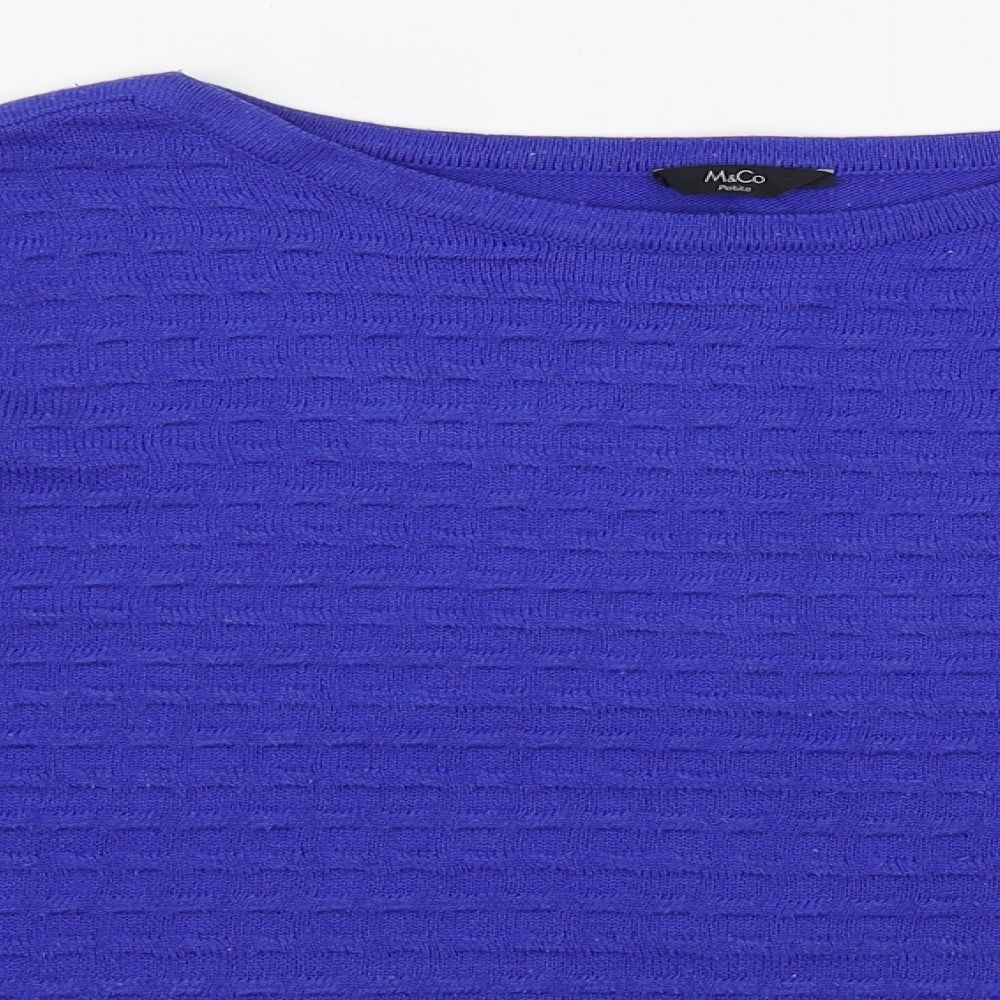 M&Co Womens Blue   Pullover Jumper Size 12