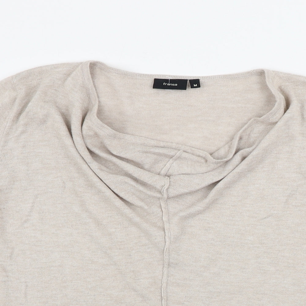 FRANSA   Womens Beige   Pullover Jumper Size M