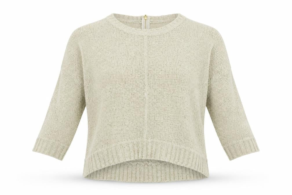Warehouse Womens Beige   Pullover Jumper Size 12  - sequin detail