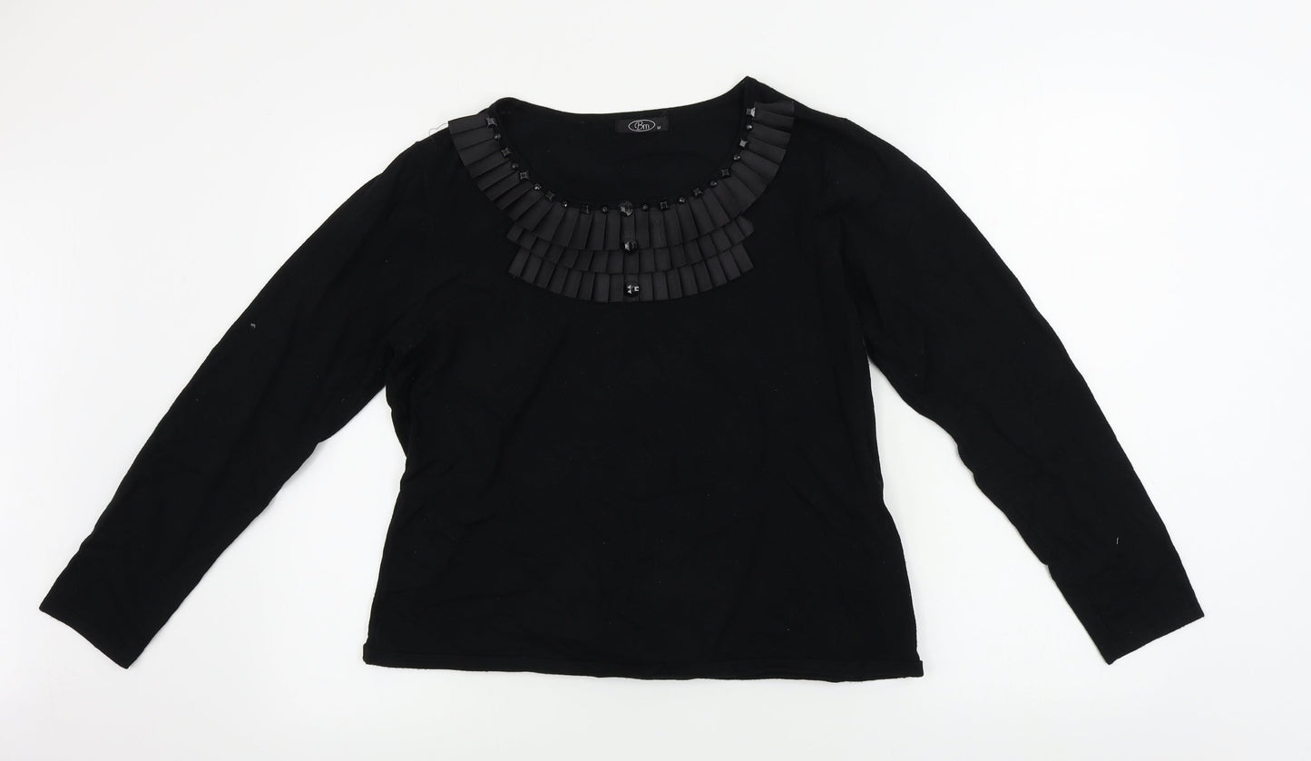 BM Womens Black   Pullover Jumper Size M