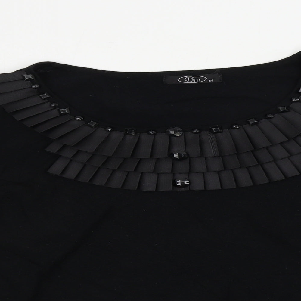 BM Womens Black   Pullover Jumper Size M