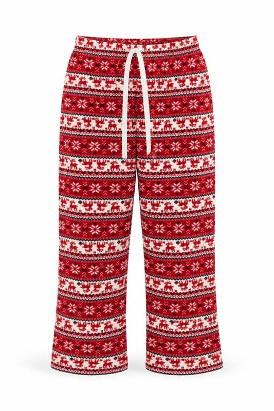 Preworn  Womens Red Geometric  Sweatpants Trousers Size 14 L26 in