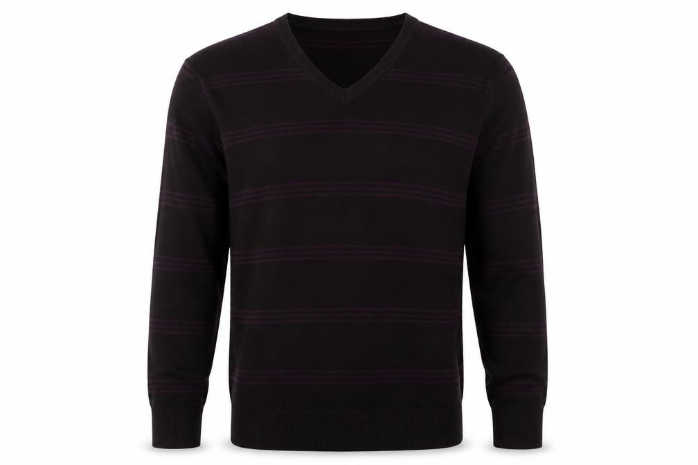 Marks and Spencer  Mens Brown Striped  Pullover Jumper Size M