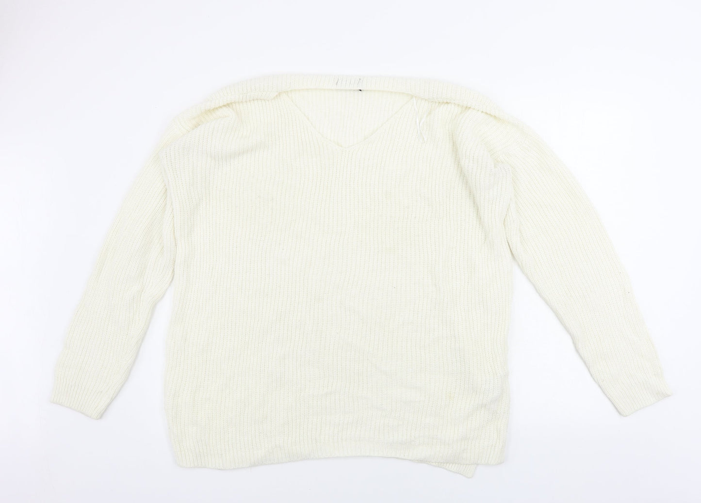 Boohoo  Womens Ivory   Pullover Jumper Size 16