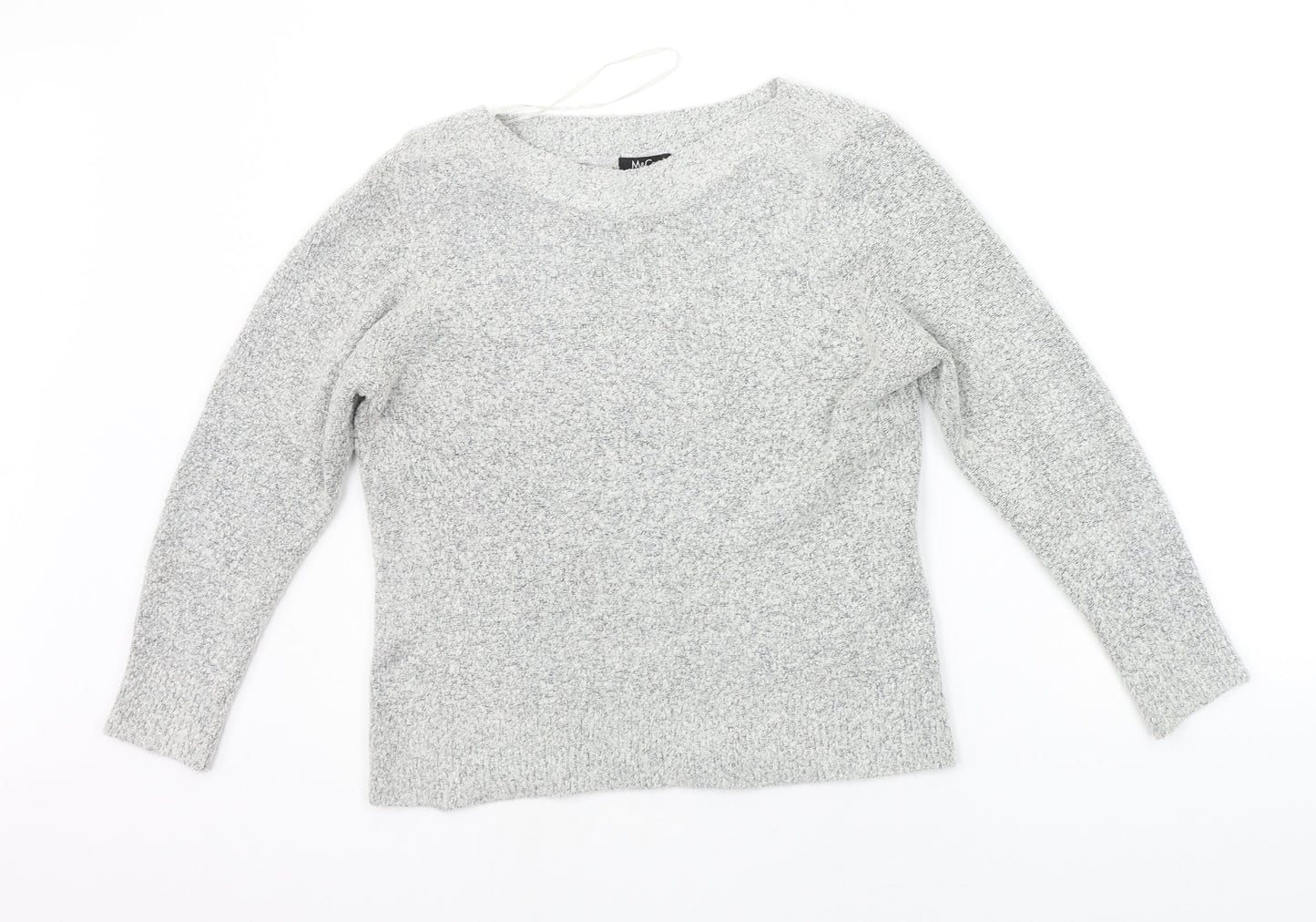 M&Co Womens Grey   Pullover Jumper Size L