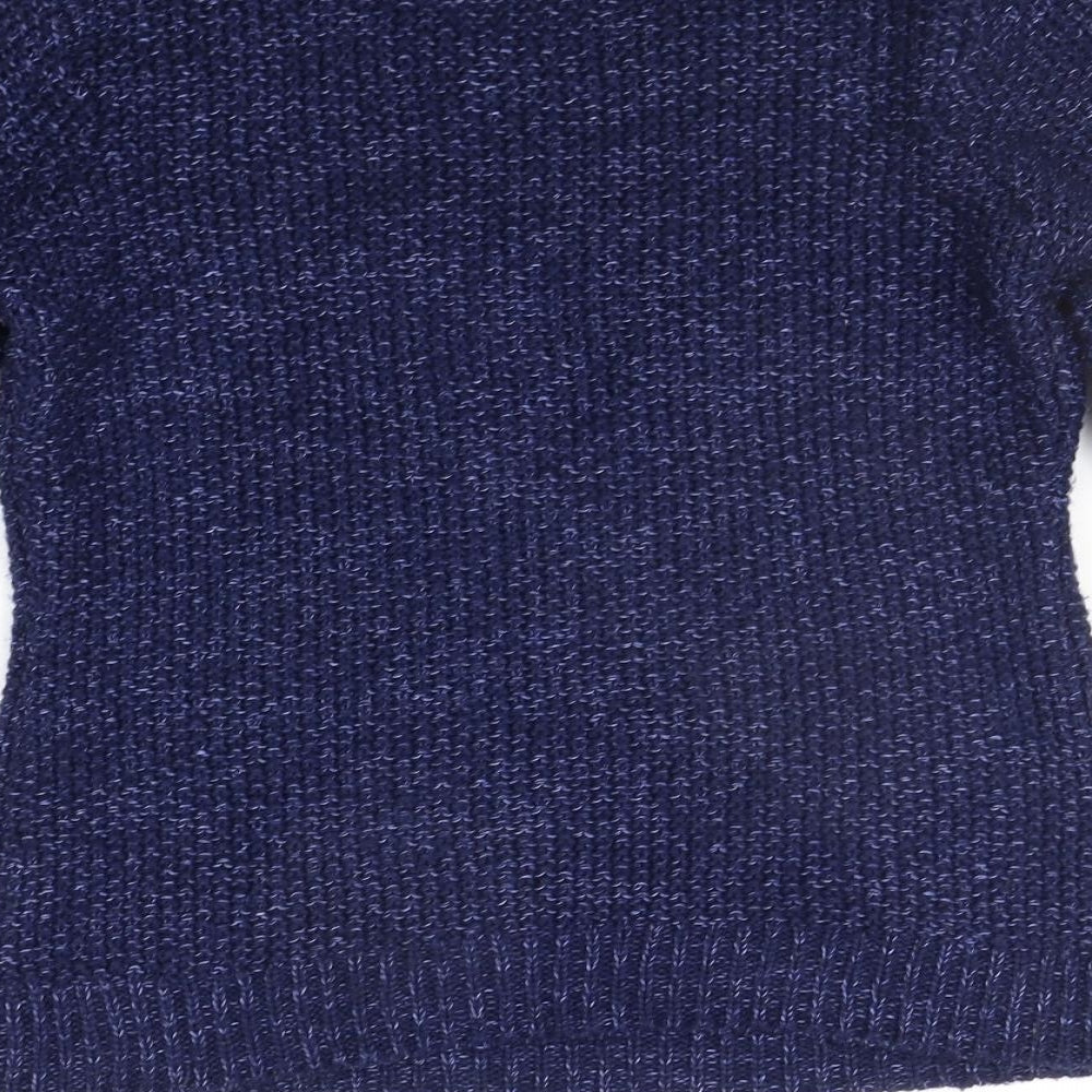 Miyoko Womens Blue   Pullover Jumper Size M  - heart detail