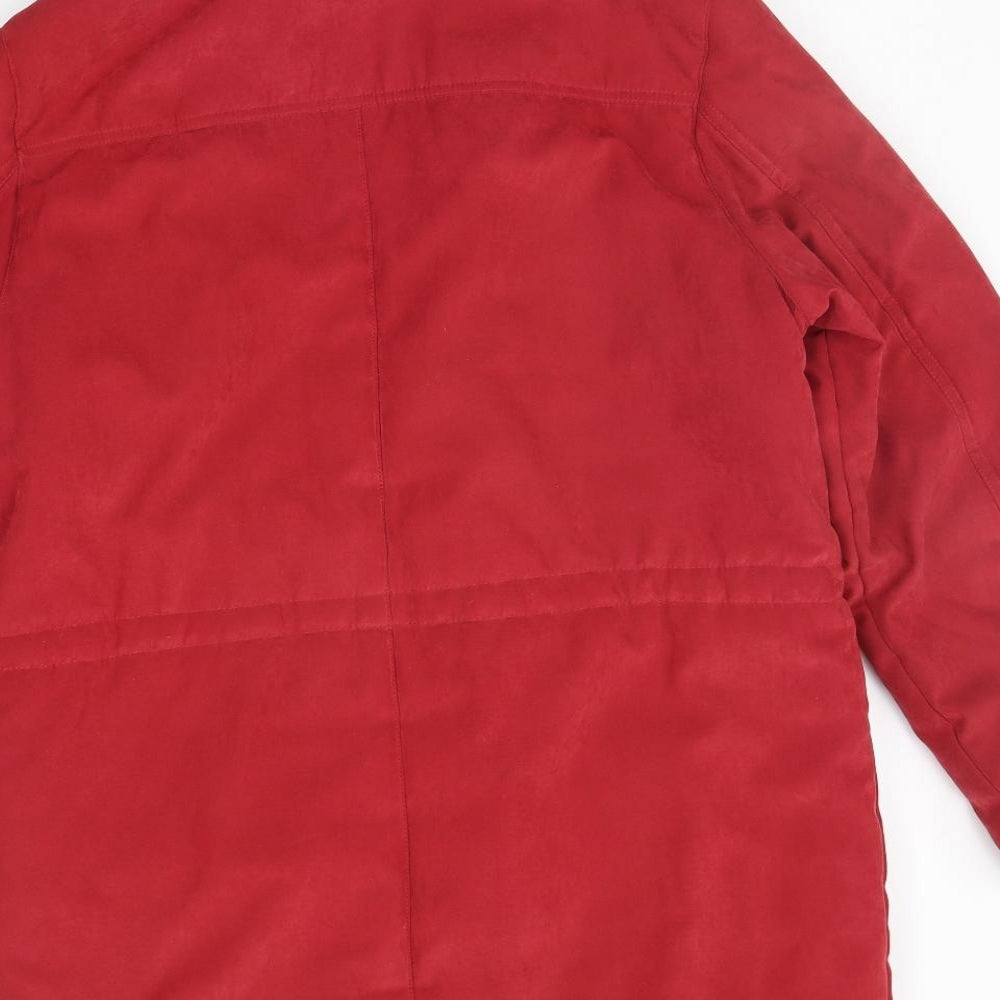 River Oak Womens Red   Jacket Coat Size 10