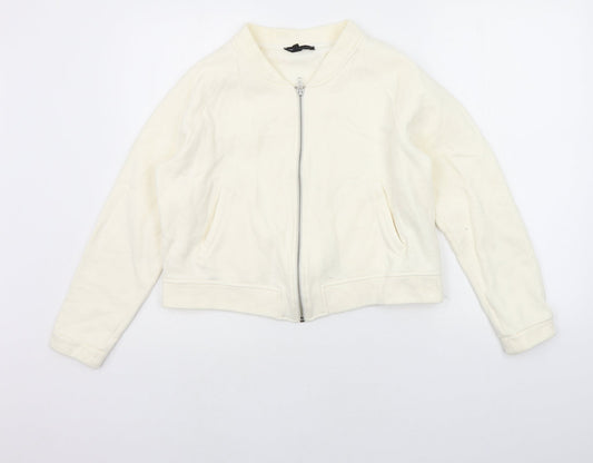 Moss Copenhagen Womens White   Jacket Coat Size M