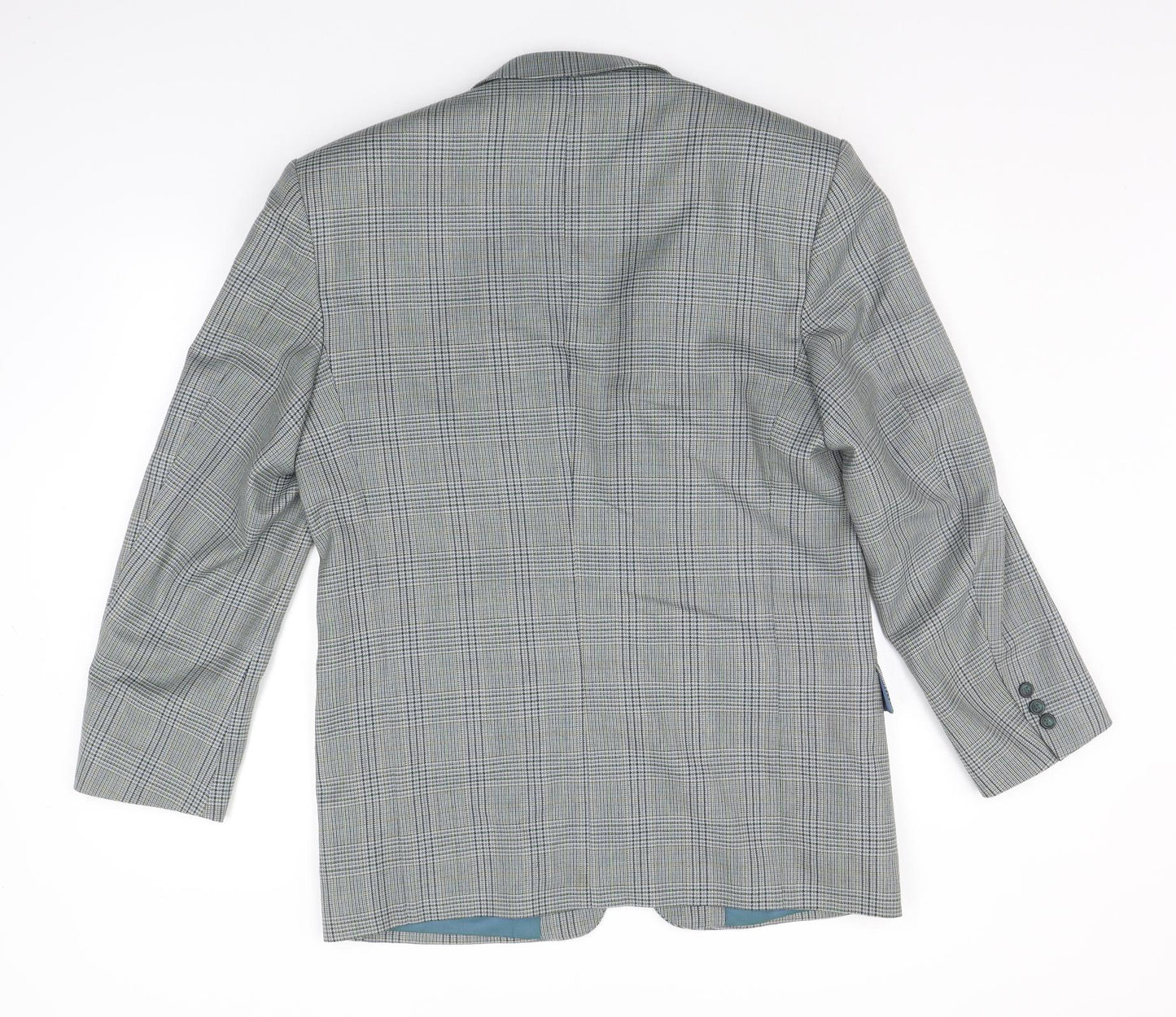 Debenhams Mens Grey Check  Jacket Suit Jacket Size L