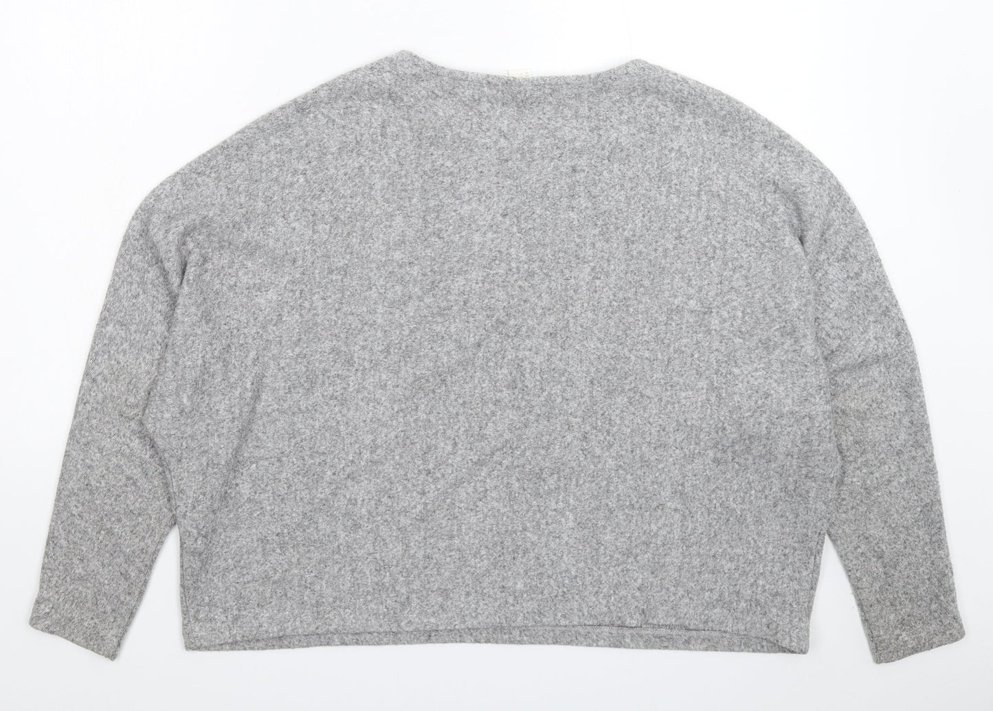 H&M Womens Grey  Knit Pullover Jumper Size L