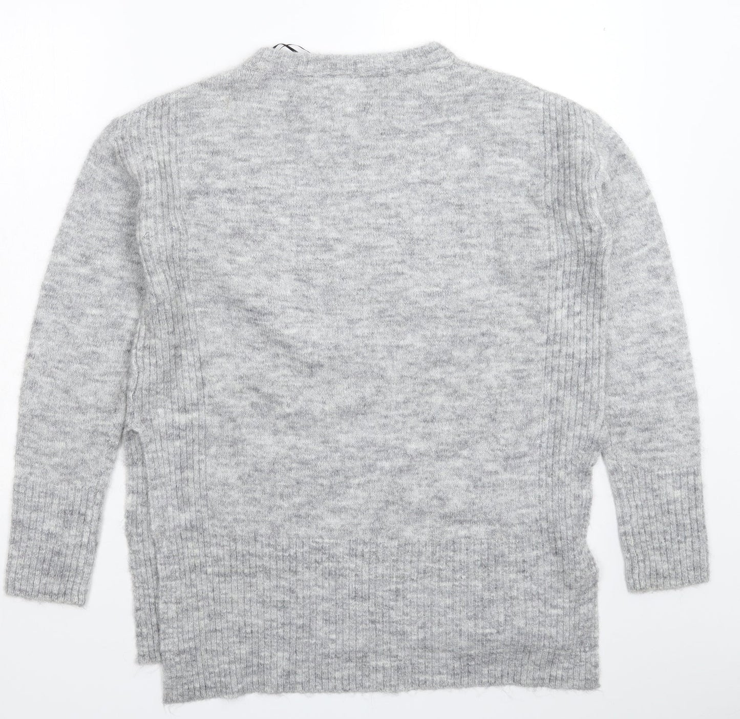 Divided Womens Grey  Knit Pullover Jumper Size S