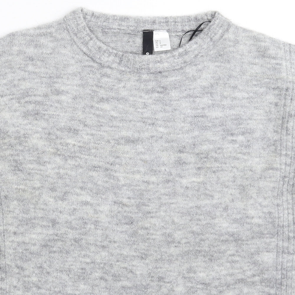 Divided Womens Grey  Knit Pullover Jumper Size S