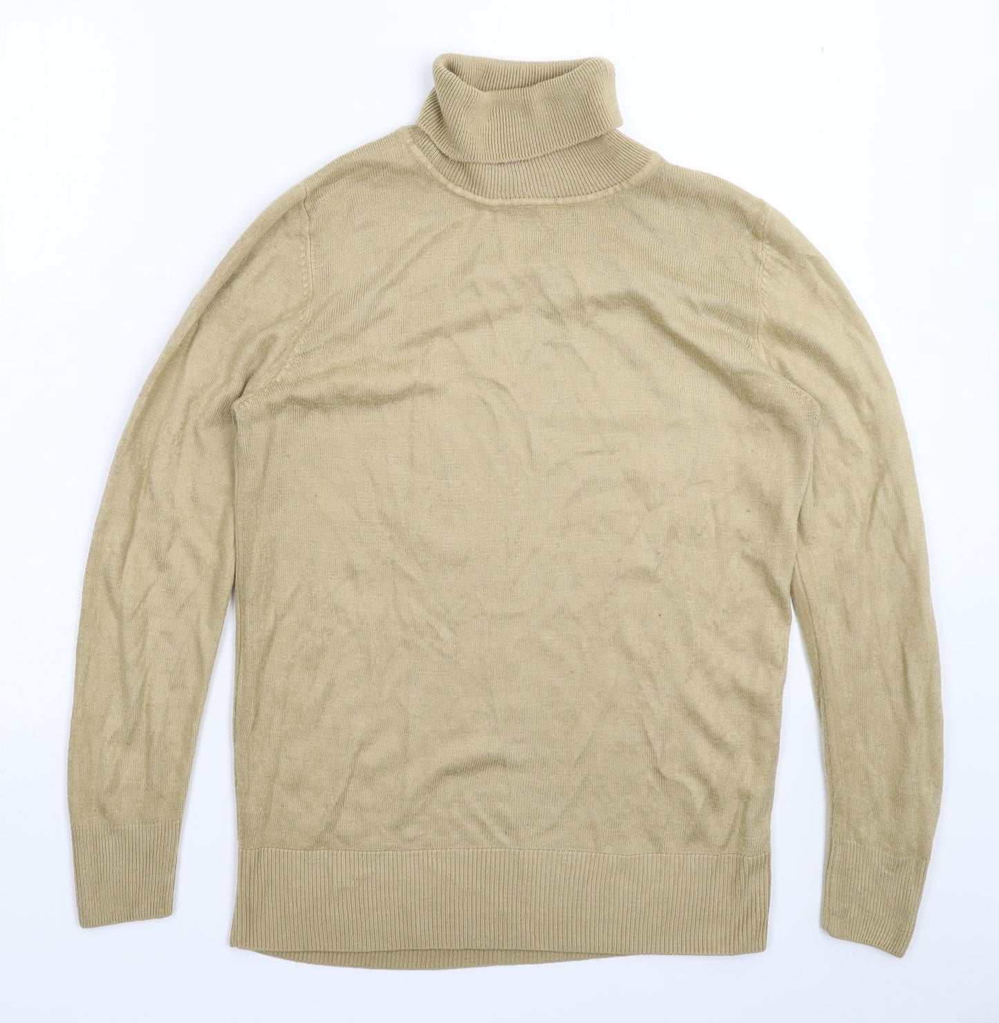 Preworn Womens Beige  Knit Pullover Jumper Size 10