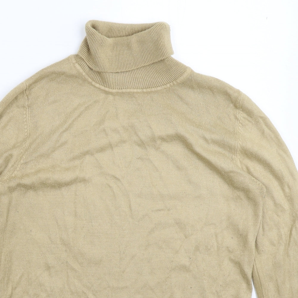 Preworn Womens Beige  Knit Pullover Jumper Size 10