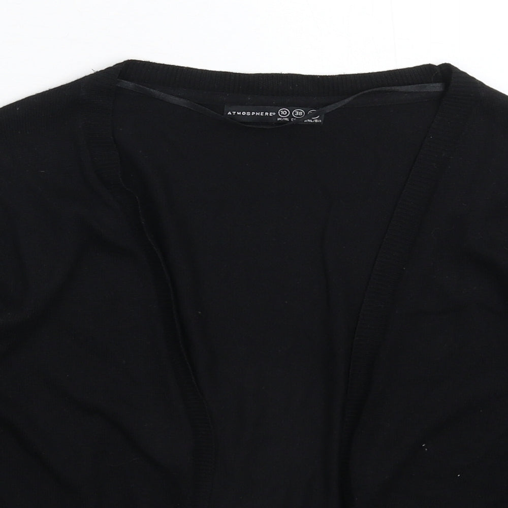 Atmosphere Womens Black  Knit Cardigan Jumper Size 10