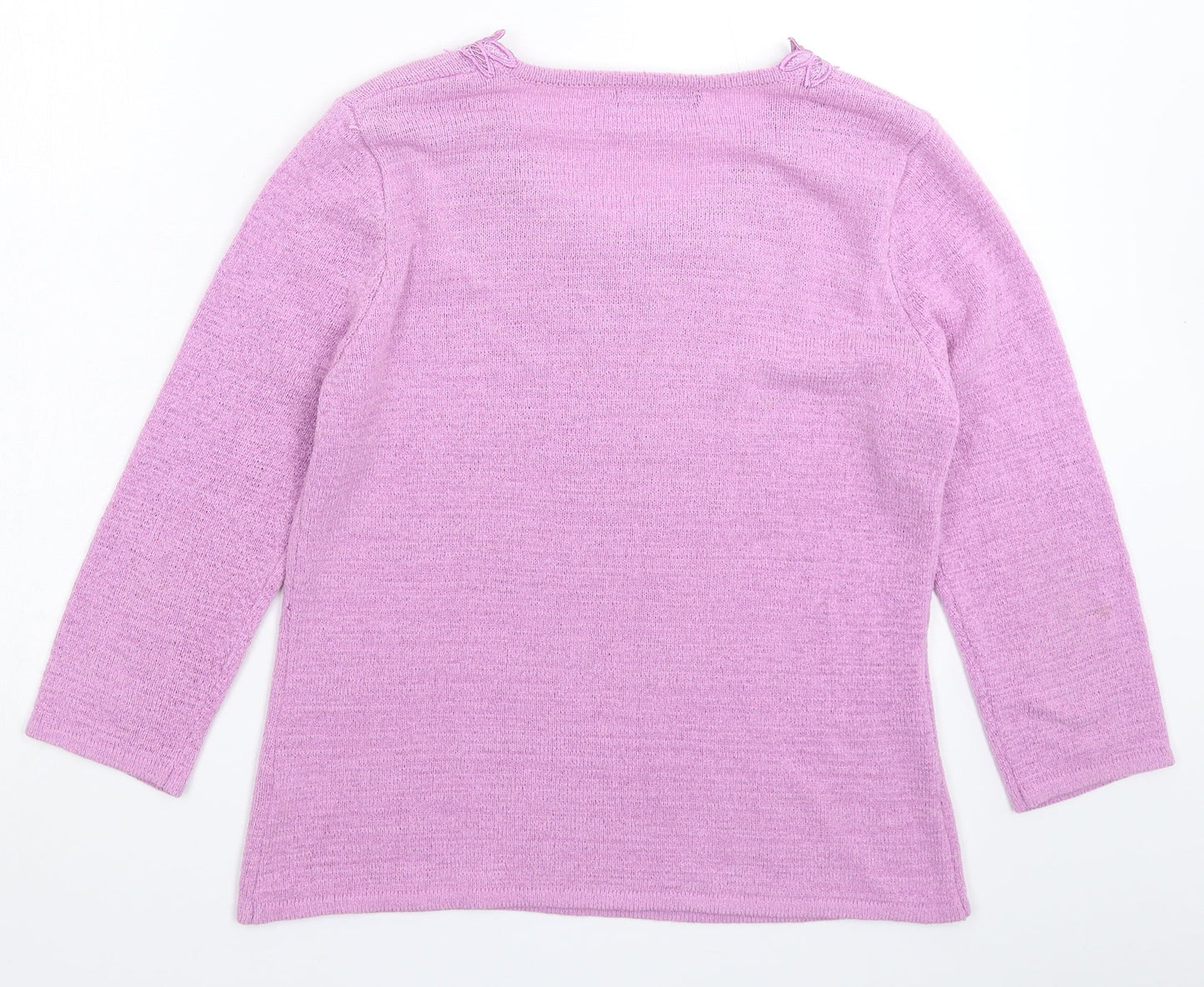 BM Womens Pink  Knit Pullover Jumper Size S