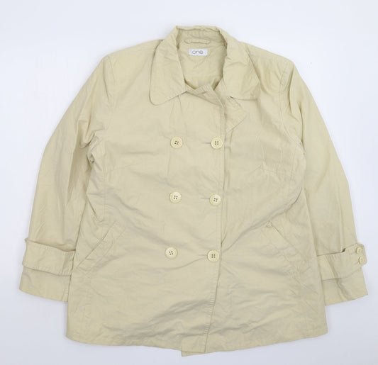 One Womens Beige   Jacket  Size 18