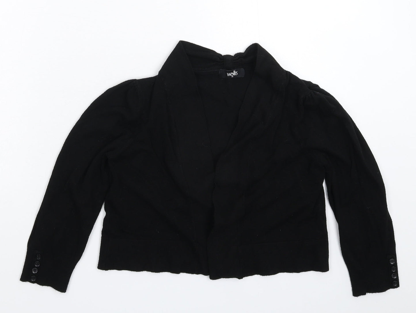 Wallis Womens Black  Knit Cardigan Jumper Size M