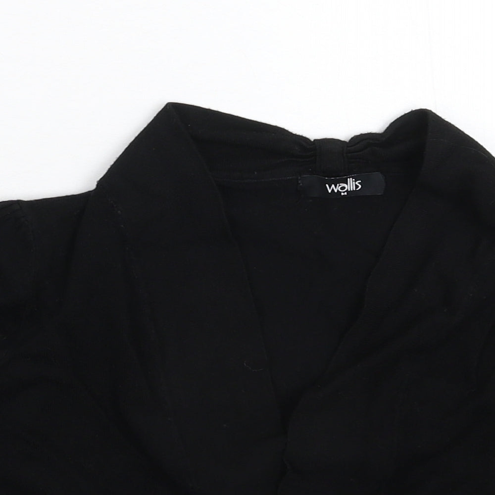 Wallis Womens Black  Knit Cardigan Jumper Size M