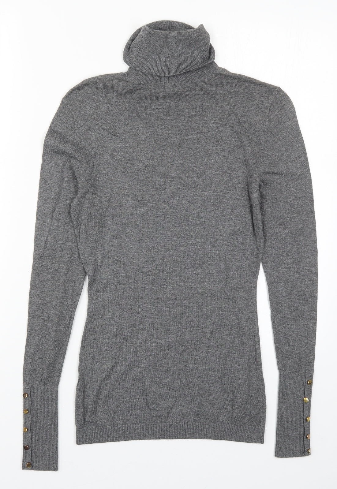 H&M Womens Grey  Knit Pullover Jumper Size XS