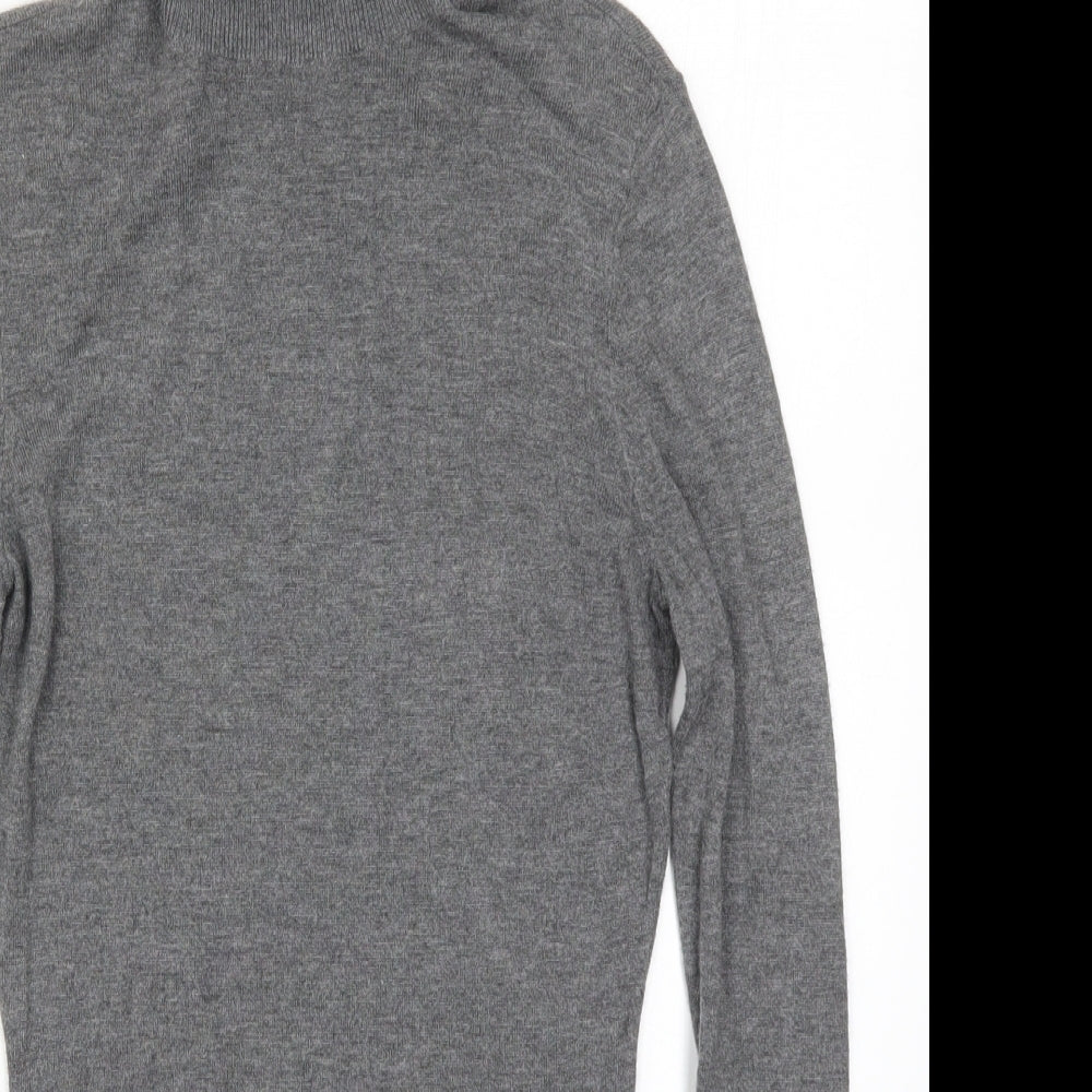 H&M Womens Grey  Knit Pullover Jumper Size XS