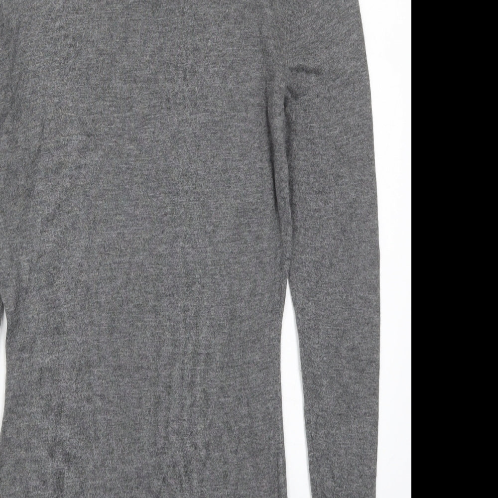 H&M Womens Grey  Knit Pullover Jumper Size XS