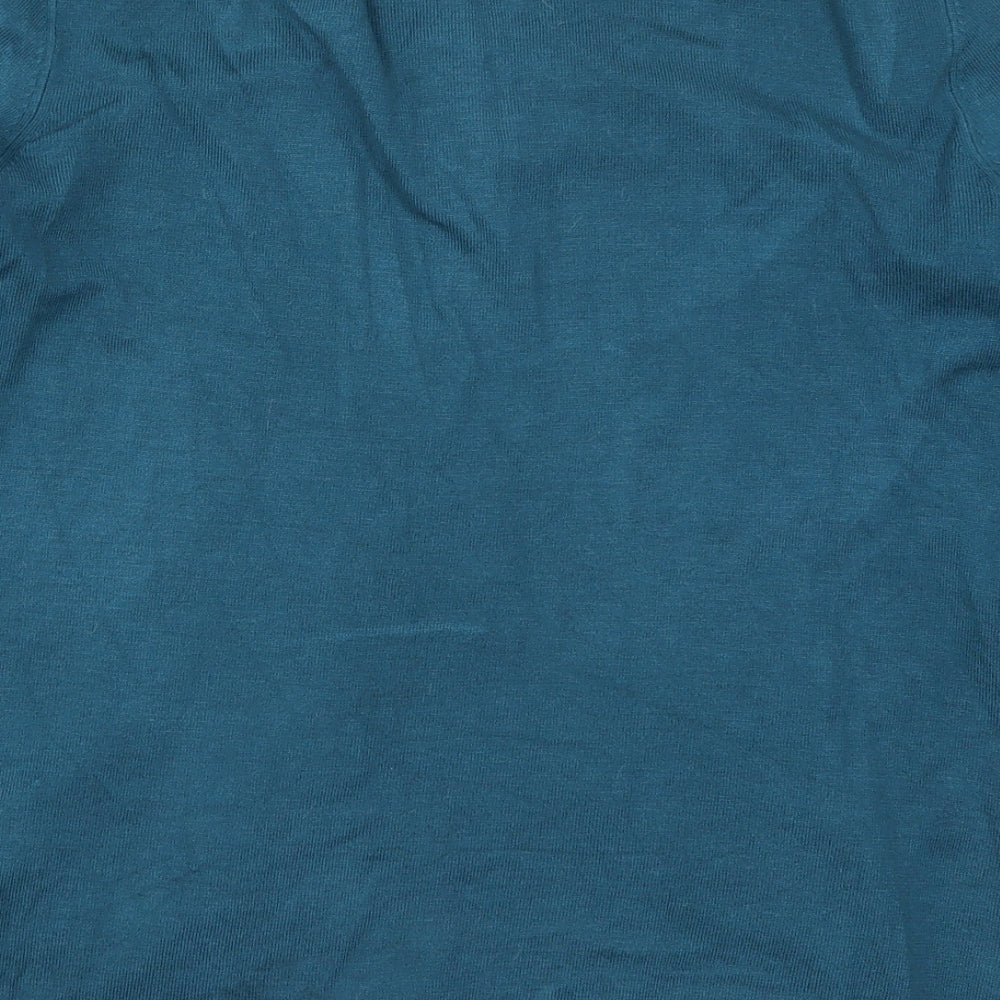 C&A Womens Blue  Knit Cardigan Jumper Size M