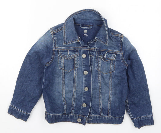 Gap Girls Blue  Denim Jacket  Size 5 Years