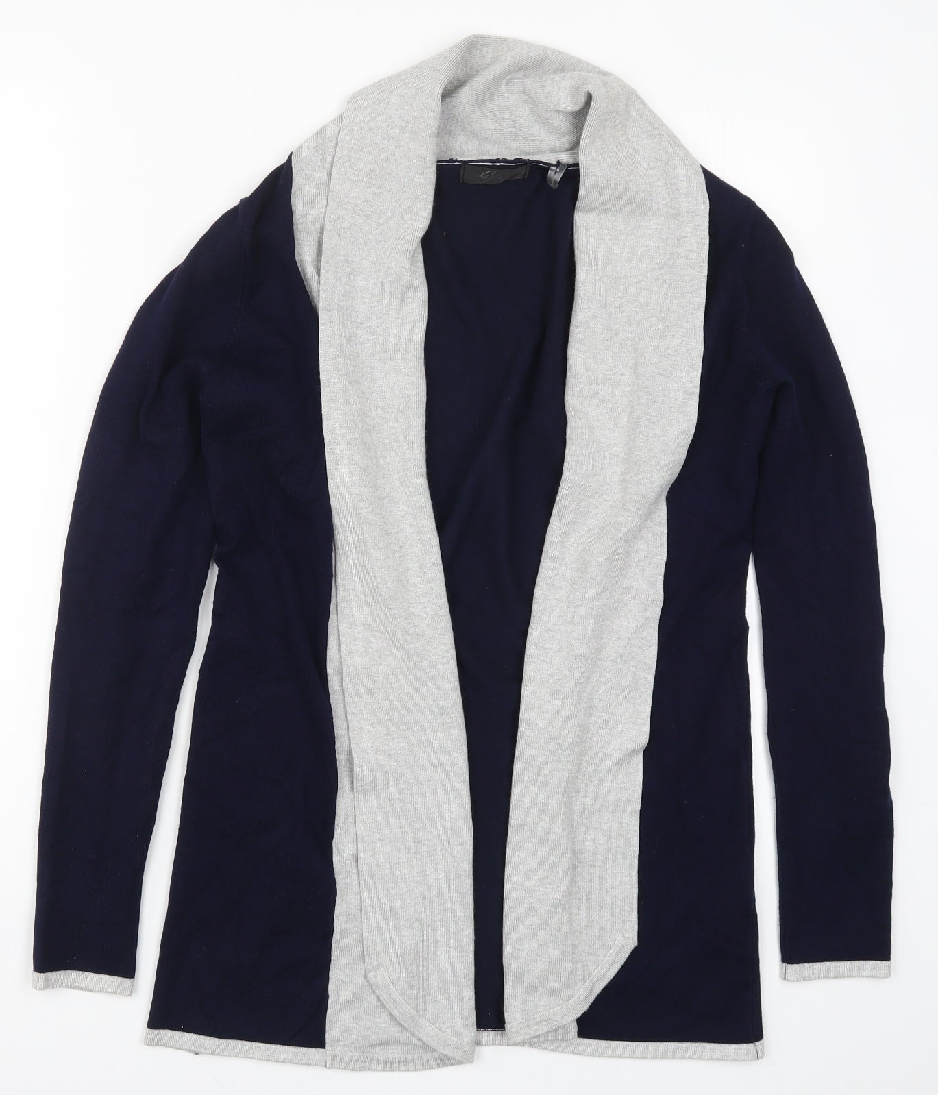 Preworn Womens Blue  Rayon Cardigan Jumper Size S