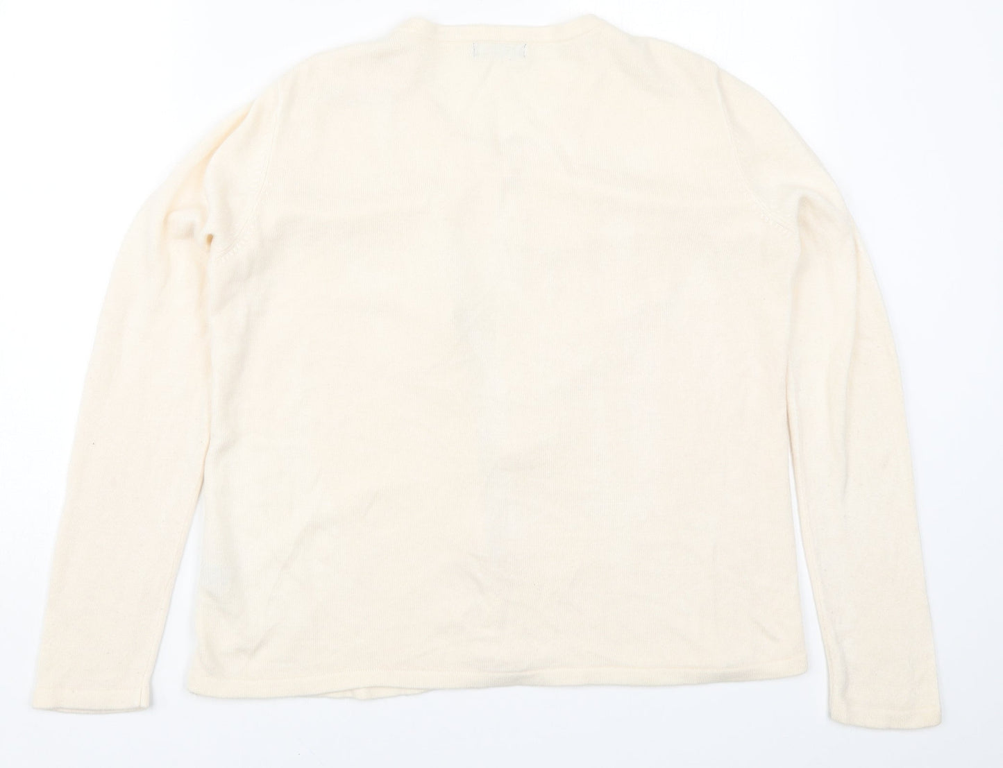 Bonmarché Womens Beige  Knit Cardigan Jumper Size M