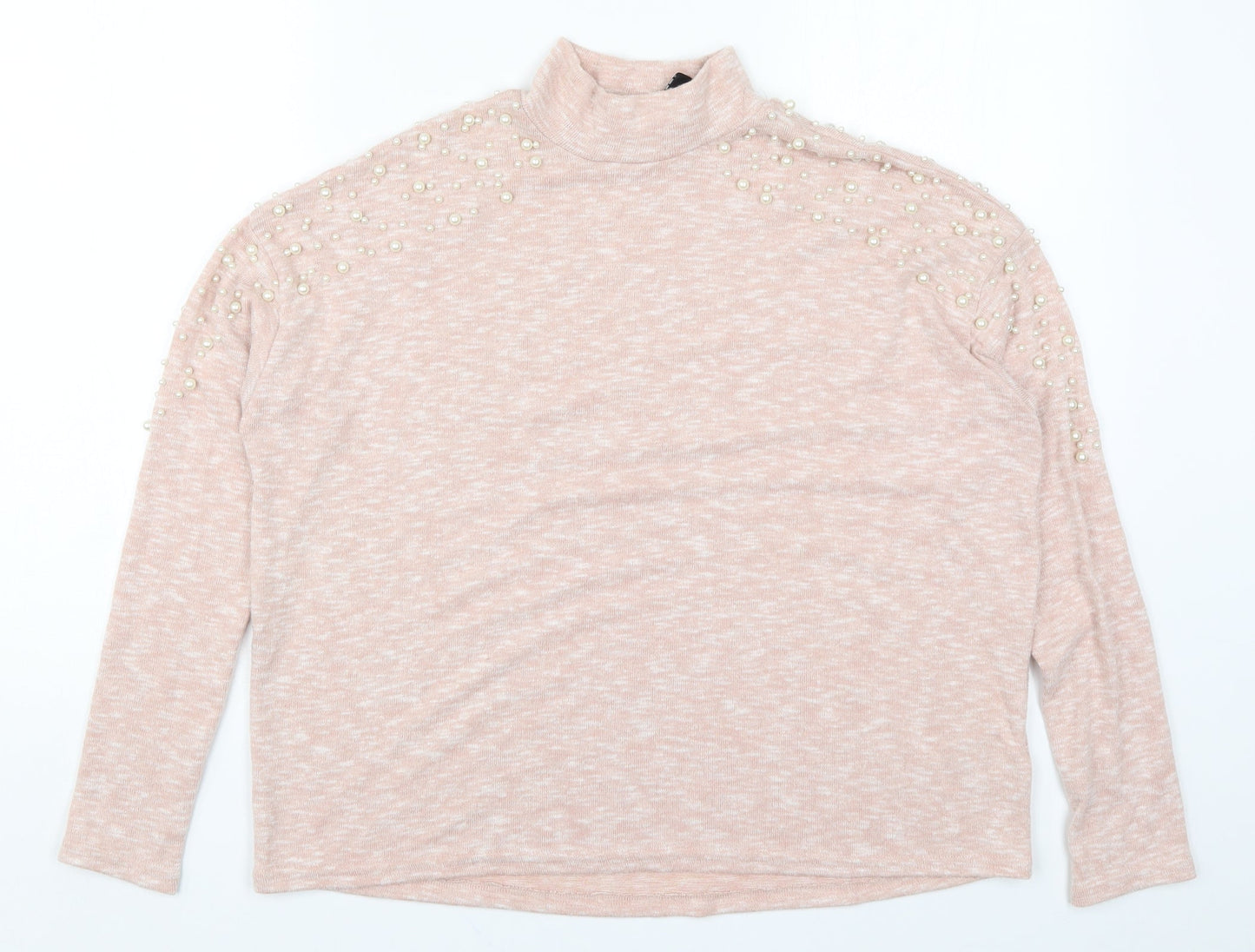 H&M Womens Pink   Pullover Jumper Size S
