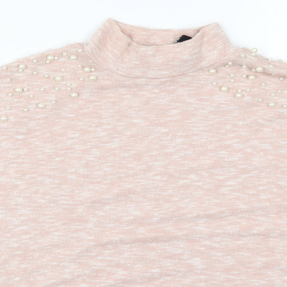 H&M Womens Pink   Pullover Jumper Size S