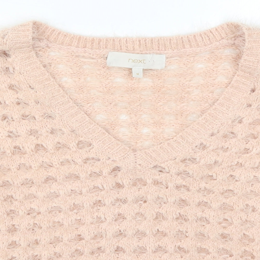 NEXT Womens Pink  Knit Pullover Jumper Size M