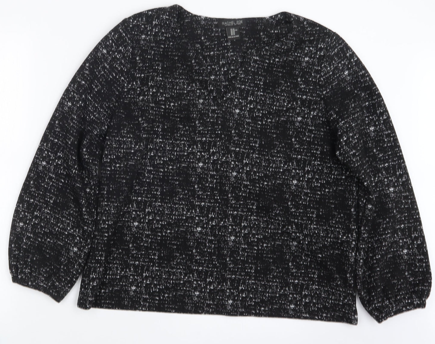Rachel Zoe Womens Black   Pullover Jumper Size XL
