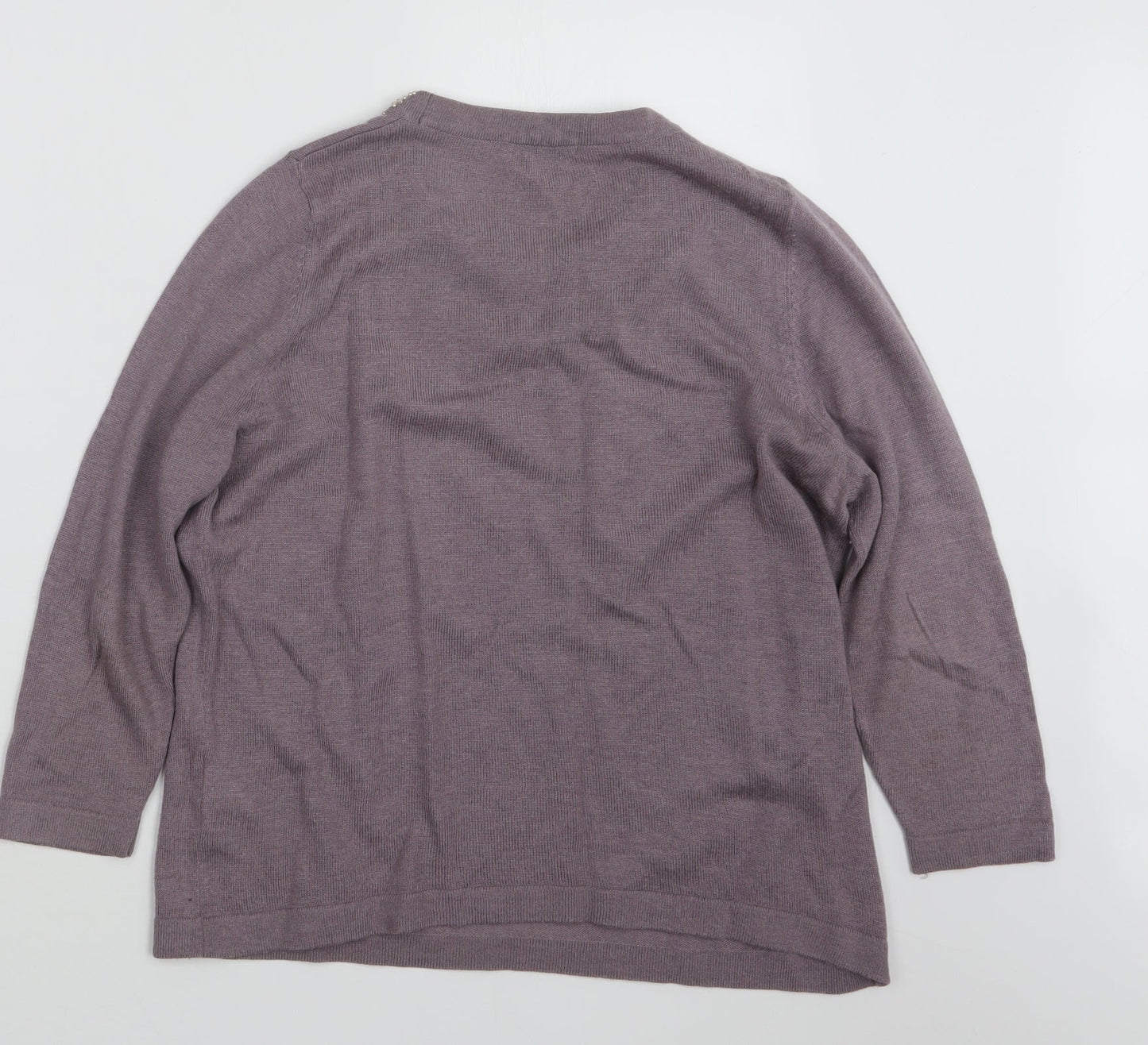 Marks and Spencer Womens Purple  Knit Pullover Jumper Size 12