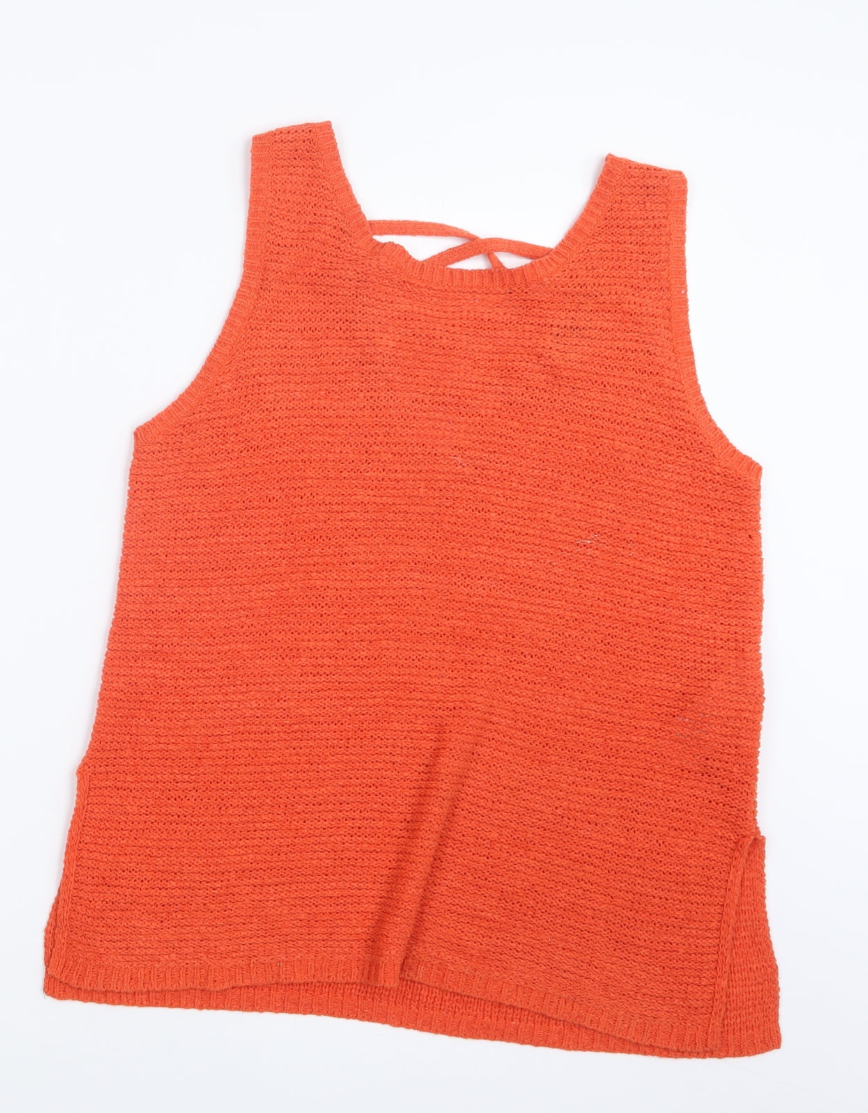 New Look Womens Orange  Knit Pullover Jumper Size 10