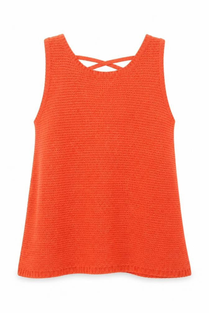 New Look Womens Orange  Knit Pullover Jumper Size 10