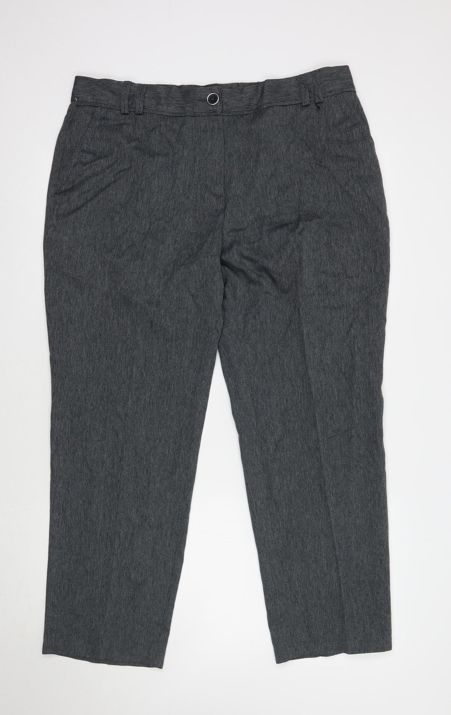 Marks and Spencer Womens Grey   Trousers  Size 18 L30 in