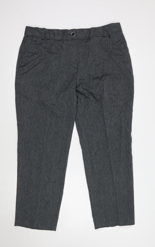 Marks and Spencer Womens Grey   Trousers  Size 18 L30 in
