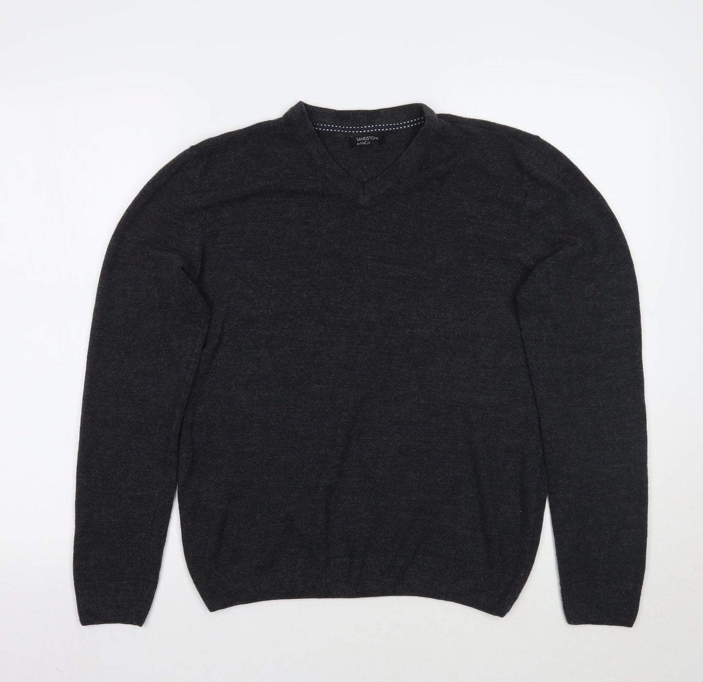 M&Co Mens Grey   Pullover Jumper Size S