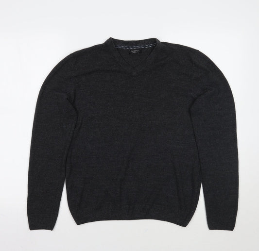 M&Co Mens Grey   Pullover Jumper Size S
