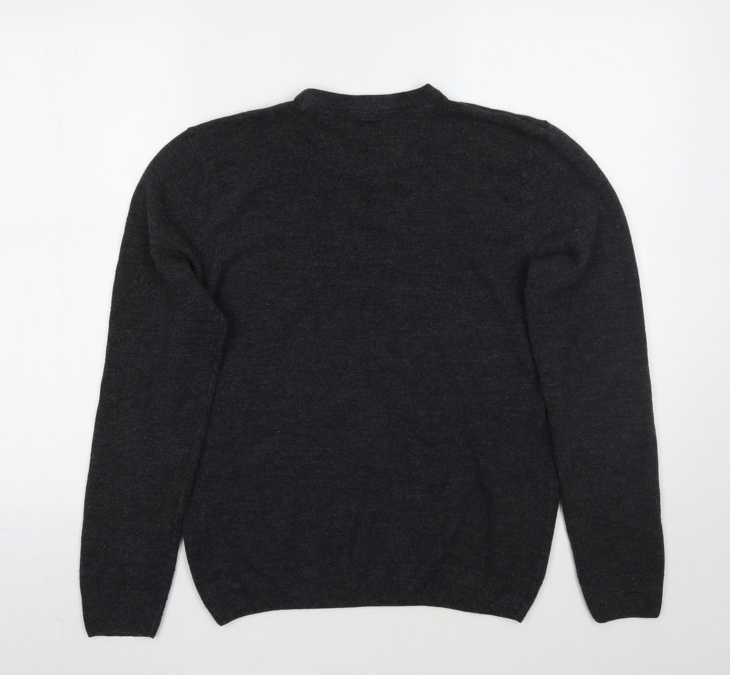 M&Co Mens Grey   Pullover Jumper Size S