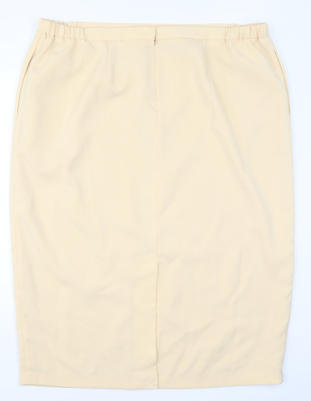 Preworn Womens Beige   Straight & Pencil Skirt Size 24