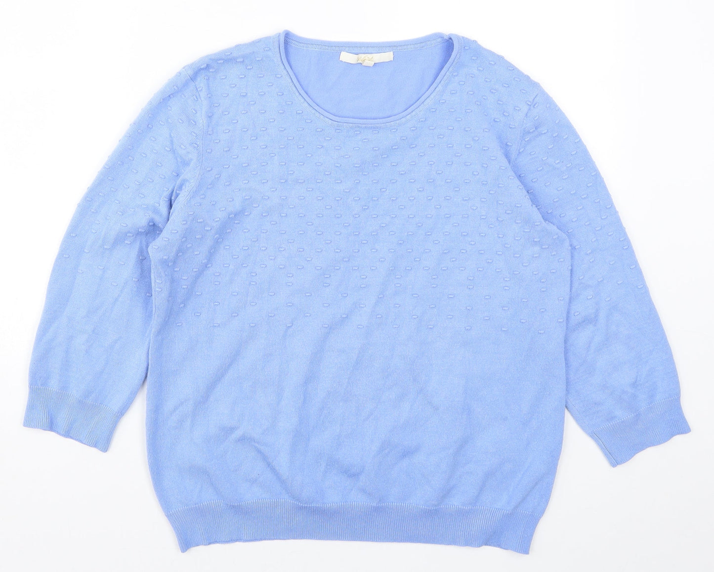 Vida Vi Womens Blue  Knit Pullover Jumper Size M