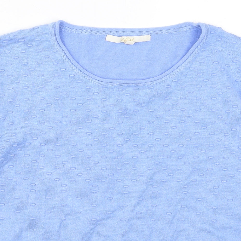 Vida Vi Womens Blue  Knit Pullover Jumper Size M