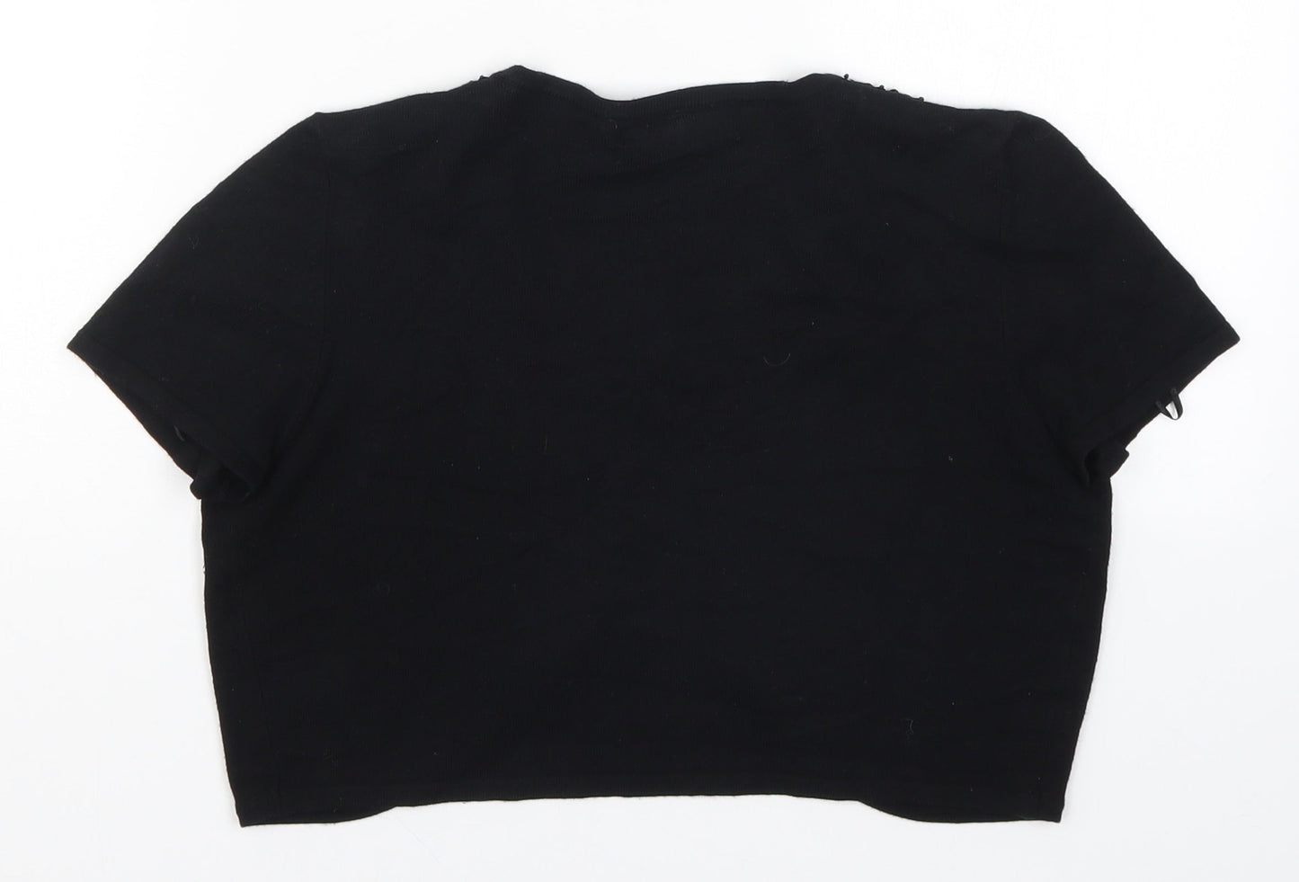 Debenhams Womens Black  Knit Cardigan Jumper Size 14