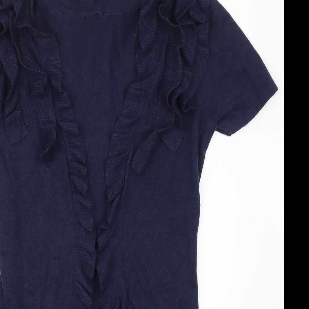 Marks and Spencer Womens Blue  Knit Cardigan Jumper Size 8