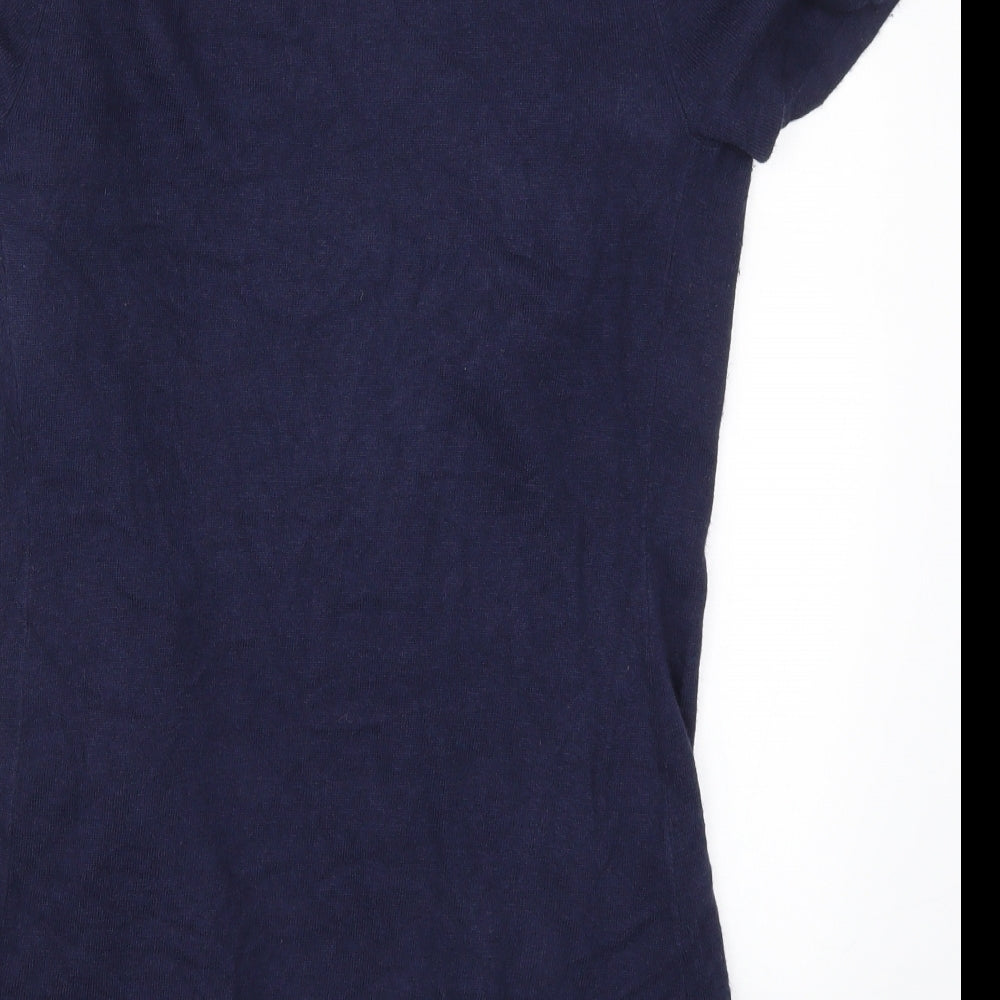 Marks and Spencer Womens Blue  Knit Cardigan Jumper Size 8
