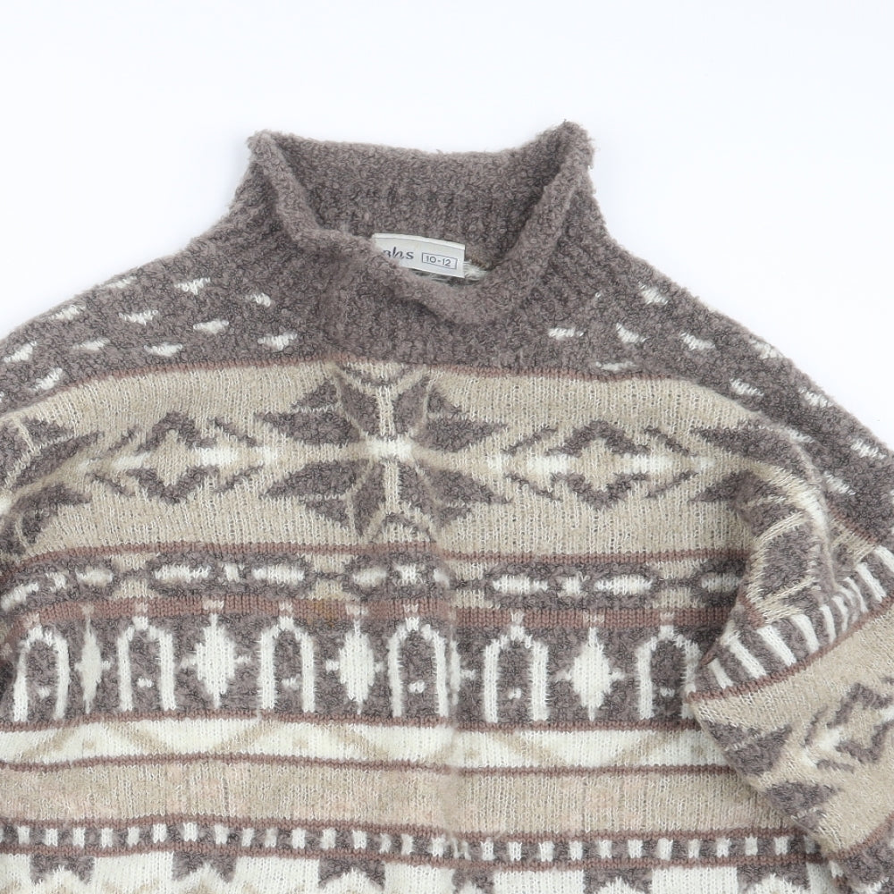 BHS Womens Beige  Knit Pullover Jumper Size 10