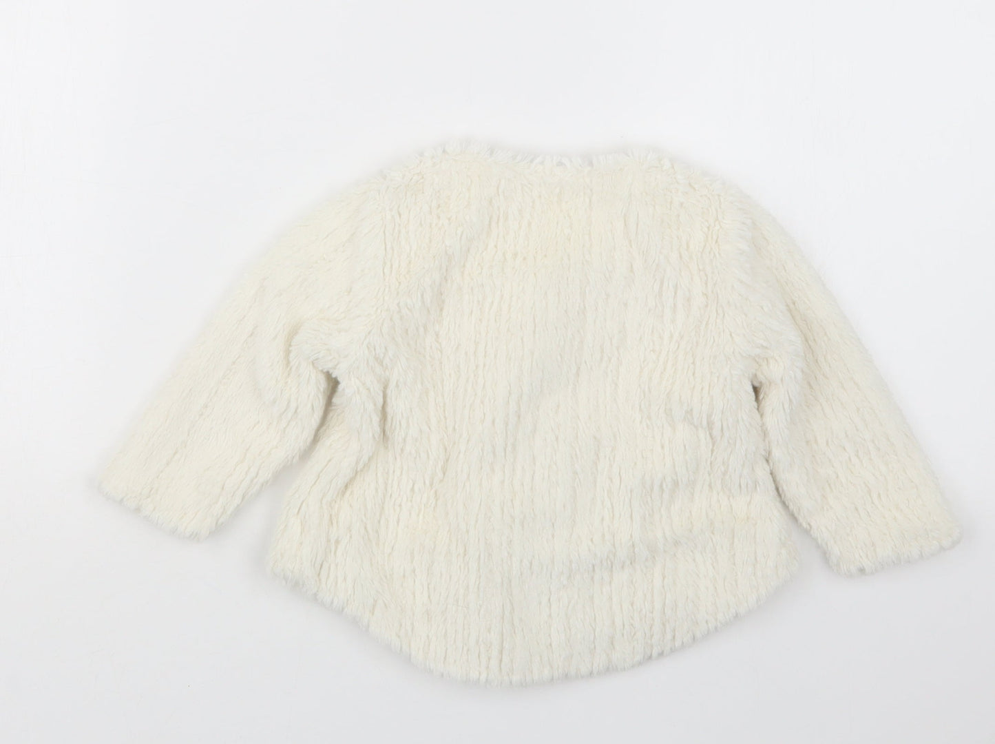 NEXT Girls White   Cardigan Jumper Size 6-9 Months